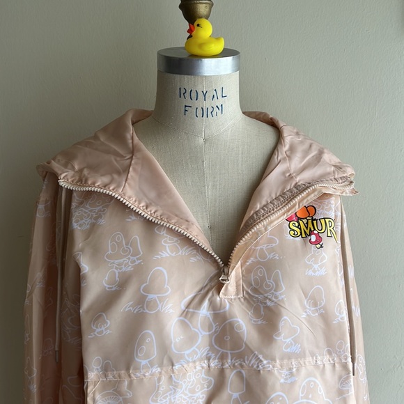 NWT🥼  Smurfs Hooded Anorak / Windbreaker Jacket SZ-M - Picture 4 of 16